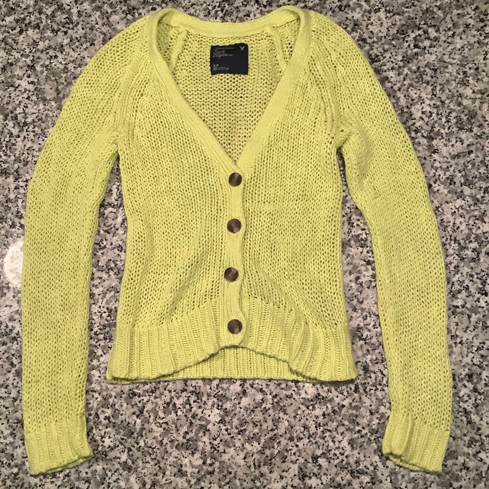 American eagle neon cardigan